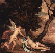 Anthony Van Dyck Amor and Psyche, oil